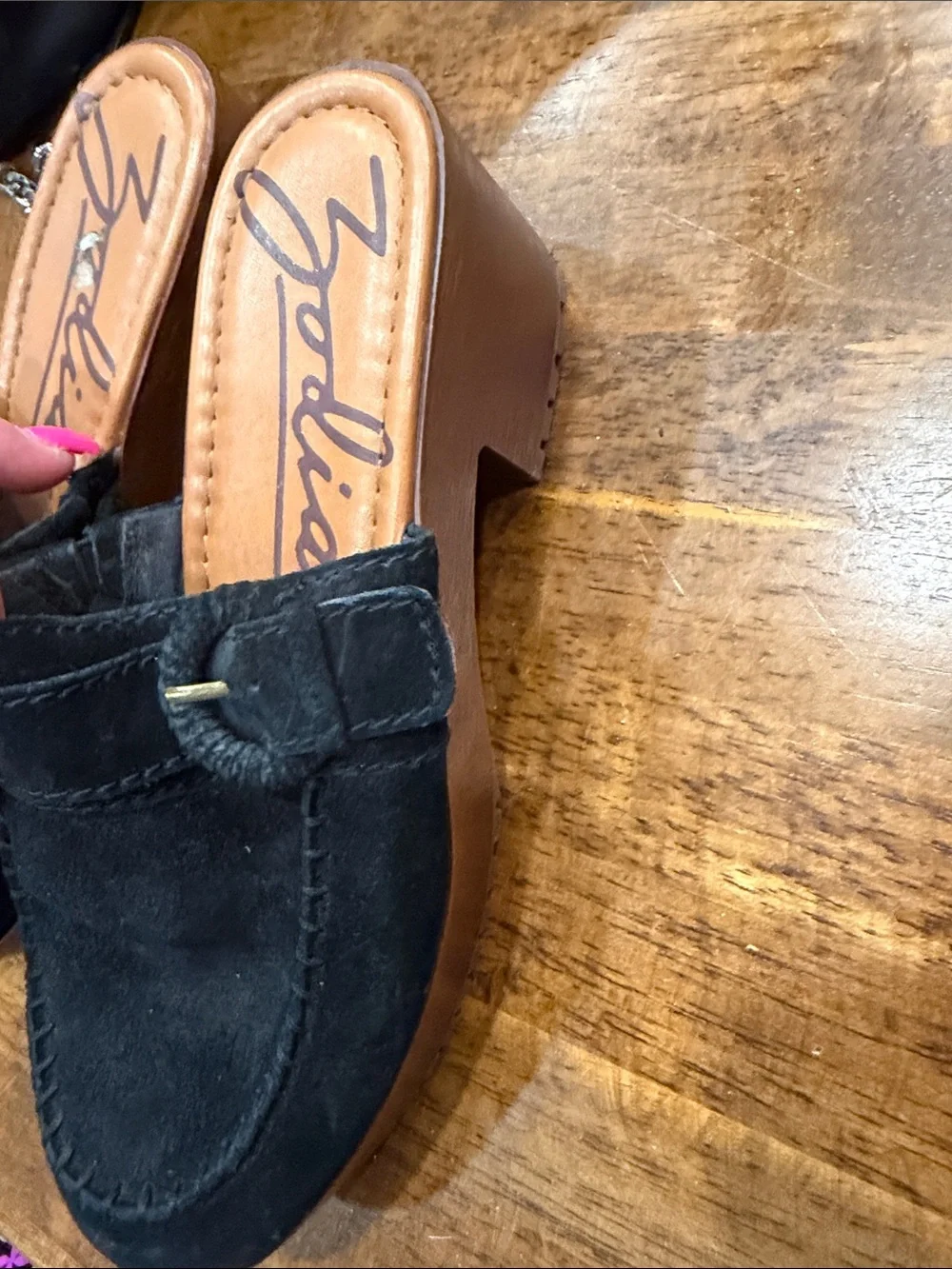 Zodiac Black Suede Men’s Slip-On Loafers with Tan Insole
